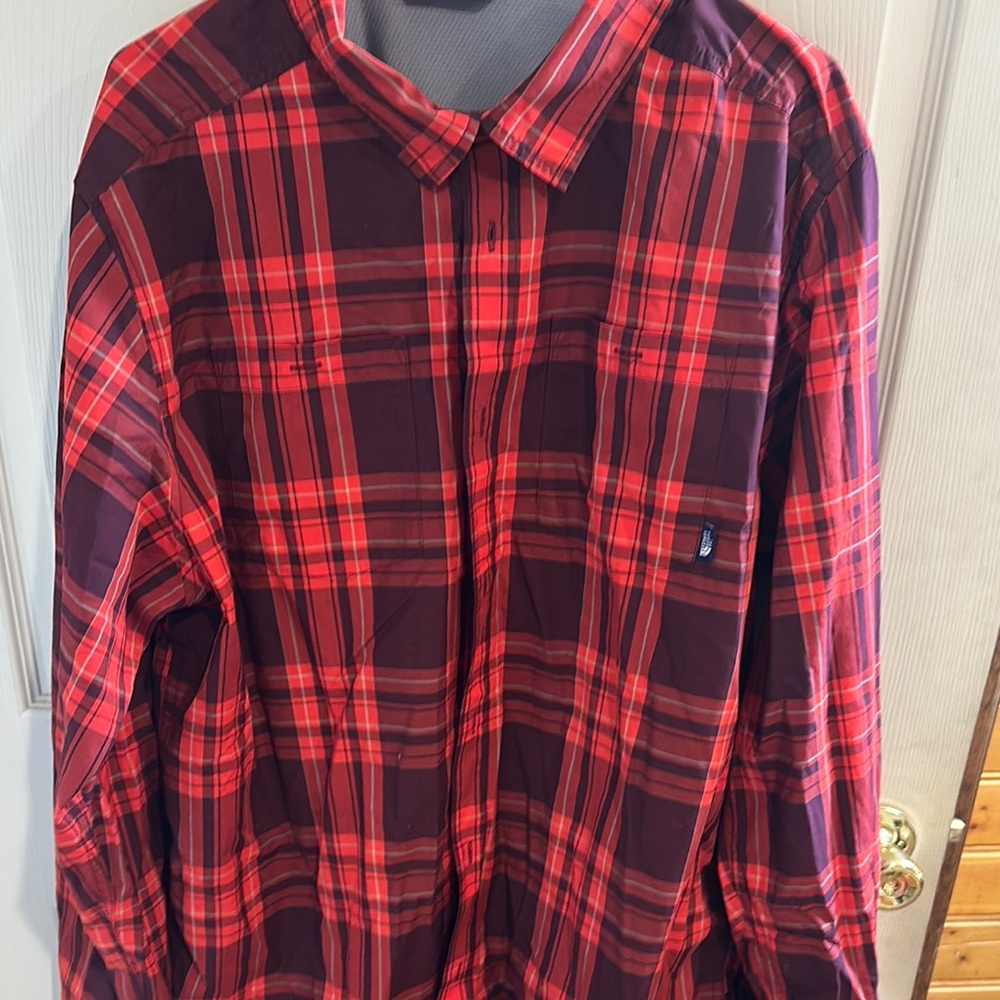 The North Face Red Casual Button Down Shirt